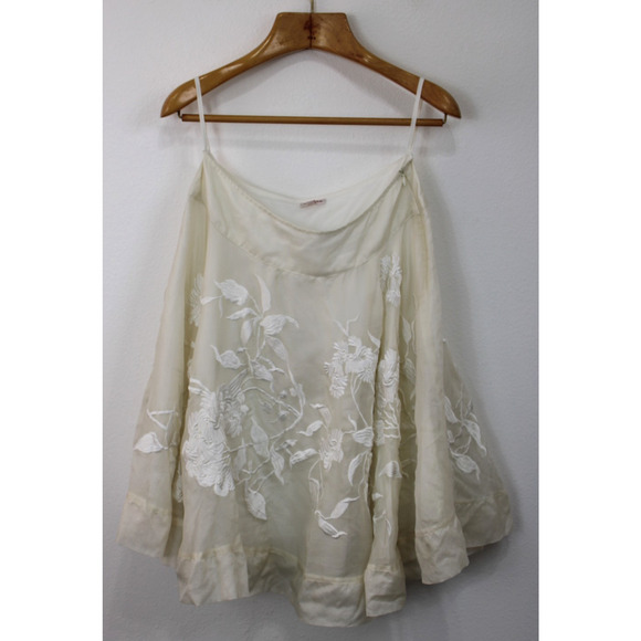 P.A.R.O.S.H P A R O S H Full Circle SKIRT Size S Embroidered Ivory - Picture 10 of 12